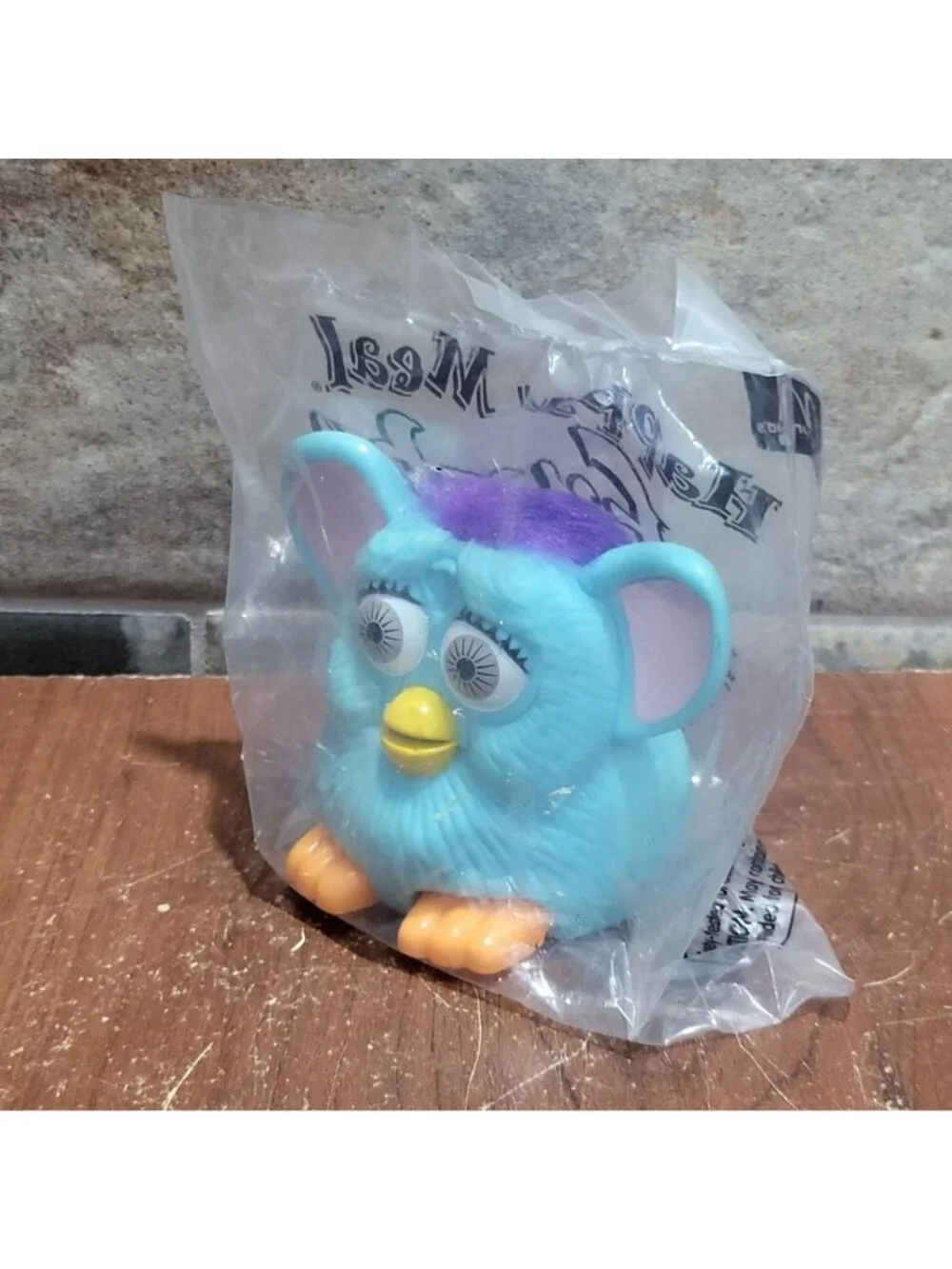 McDonalds Happy Meal Blue Purple Furby Toy 1998 Sealed Plastic Packaging